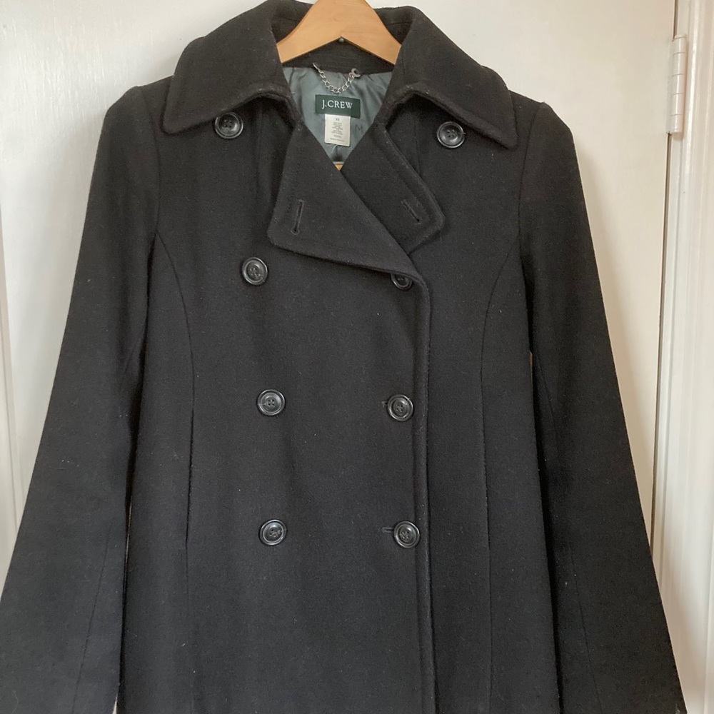 Black J.Crew Pea Coat